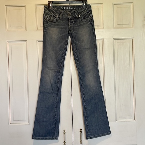 💙 Guess Size 24 Boot Cut Jeans - Picture 1 of 11
